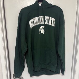 NWOT Michigan State Green Hoodie